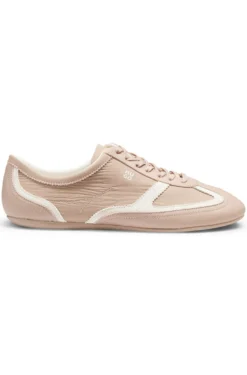 Lowtop Sneakers aus Leder und Veloursleder