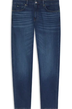 Maine blaue Regular-Fit Jeans aus bequemem Stretch-Denim