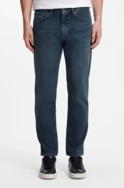 Maine blaue Regular-Fit Jeans aus bequemem Stretch-Denim