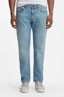 Maine blaue Regular-Fit Jeans aus bequemem Stretch-Denim
