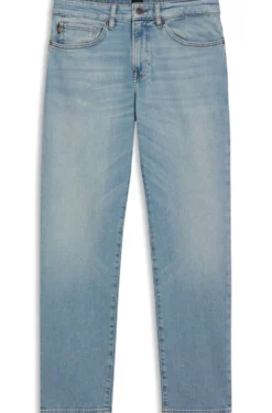 Maine blaue Regular-Fit Jeans aus bequemem Stretch-Denim