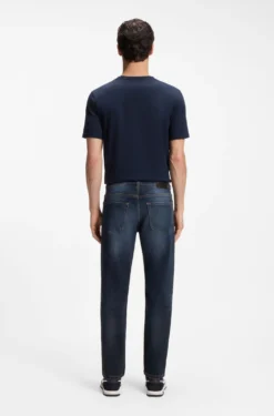 Maine Blauschwarze Regular-Fit Jeans aus softem Motion-Denim