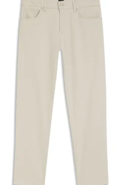 Maine Regular-Fit Hose aus elastischem Baumwoll-Dobby-Gewebe