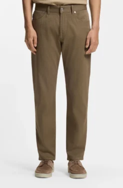 Maine Regular-Fit Hose aus elastischem Baumwoll-Twill