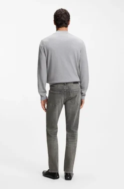 Maine Regular-Fit Jeans aus bequemem Stretch-Denim in Grau