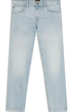 Maine Regular-Fit Jeans aus bequemem blauem Stretch-Denim
