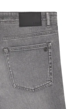 Maine Regular-Fit Jeans aus bequemem Stretch-Denim in Grau