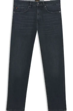 Maine Regular-Fit Jeans aus blauem Super-Stretch-Denim