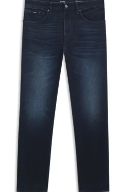 Maine Regular-Fit Jeans aus dunkelblauem extra-softem Denim