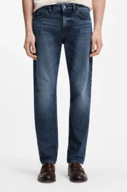 Maine Regular-Fit Jeans aus indigoblauem Denim