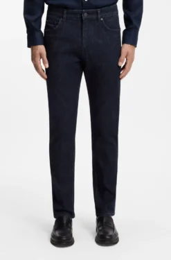 Maine Regular-Fit Jeans aus indigoblauem Denim
