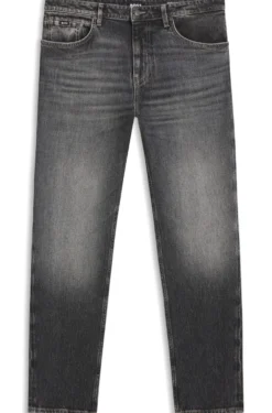 Maine Regular-Fit Jeans aus schwarzem Stretch-Denim