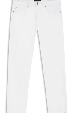 Maine Regular-Fit Jeans aus weißem Soft-Motion-Denim