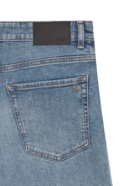 Maine Shorts aus blauem Stretch-Denim