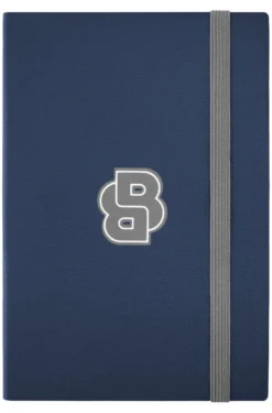 Marineblaues DIN-A5-Notizbuch mit Double-B-Monogramm