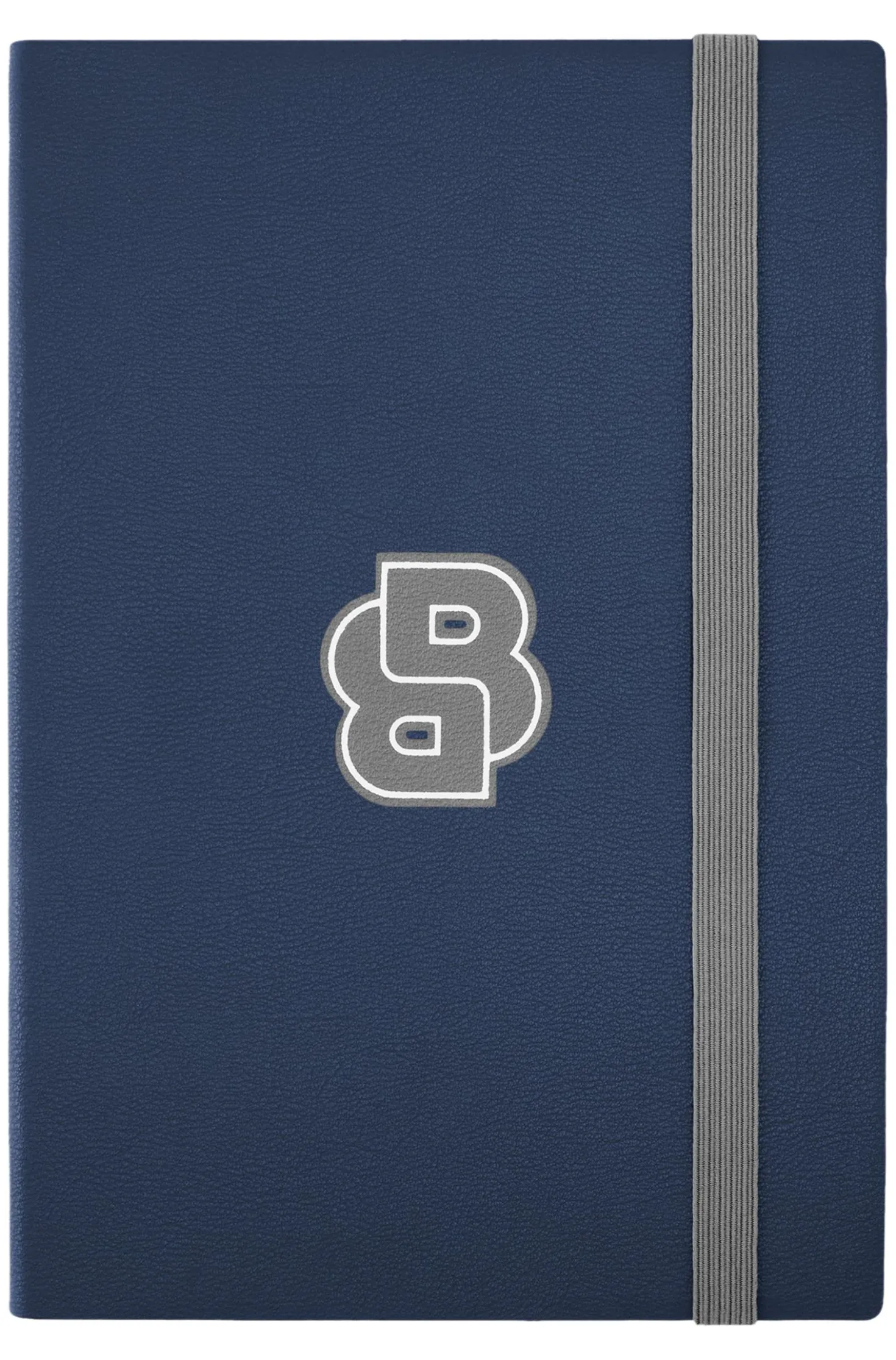 Marineblaues DIN-A5-Notizbuch mit Double-B-Monogramm