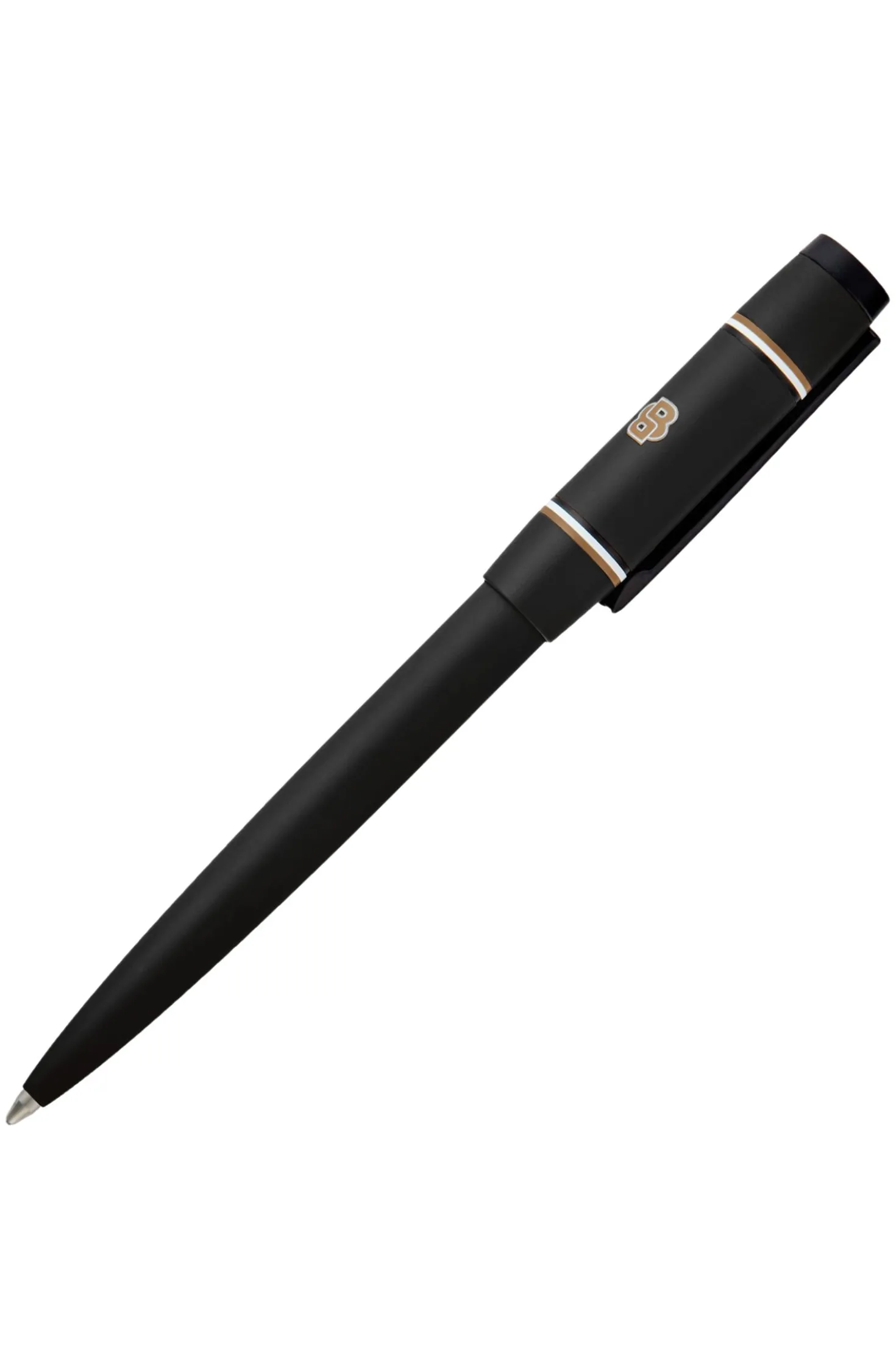 Mattschwarzer Kugelschreiber mit Double-B-Monogramm