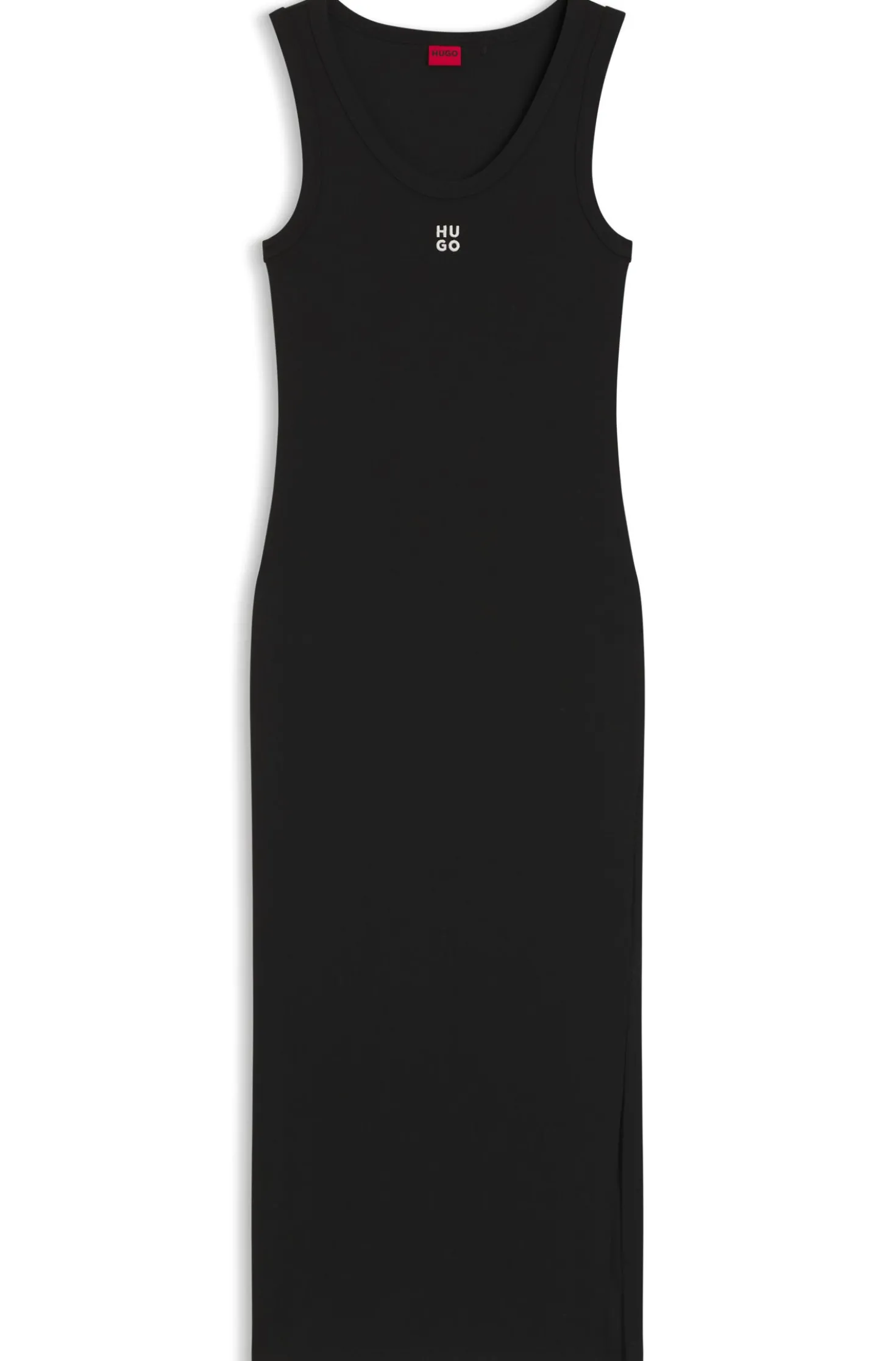 Midi-Kleid aus Baumwoll-Mix-Jersey mit Stack-Logo
