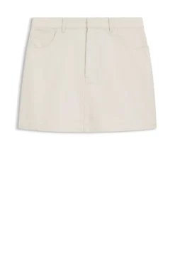 Minirock aus Baumwoll-Twill mit Happy HUGO-Logo