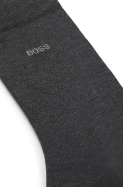 Mittelhohe Logo-Socken aus ägyptischer Baumwolle mit merzerisiertem Finish