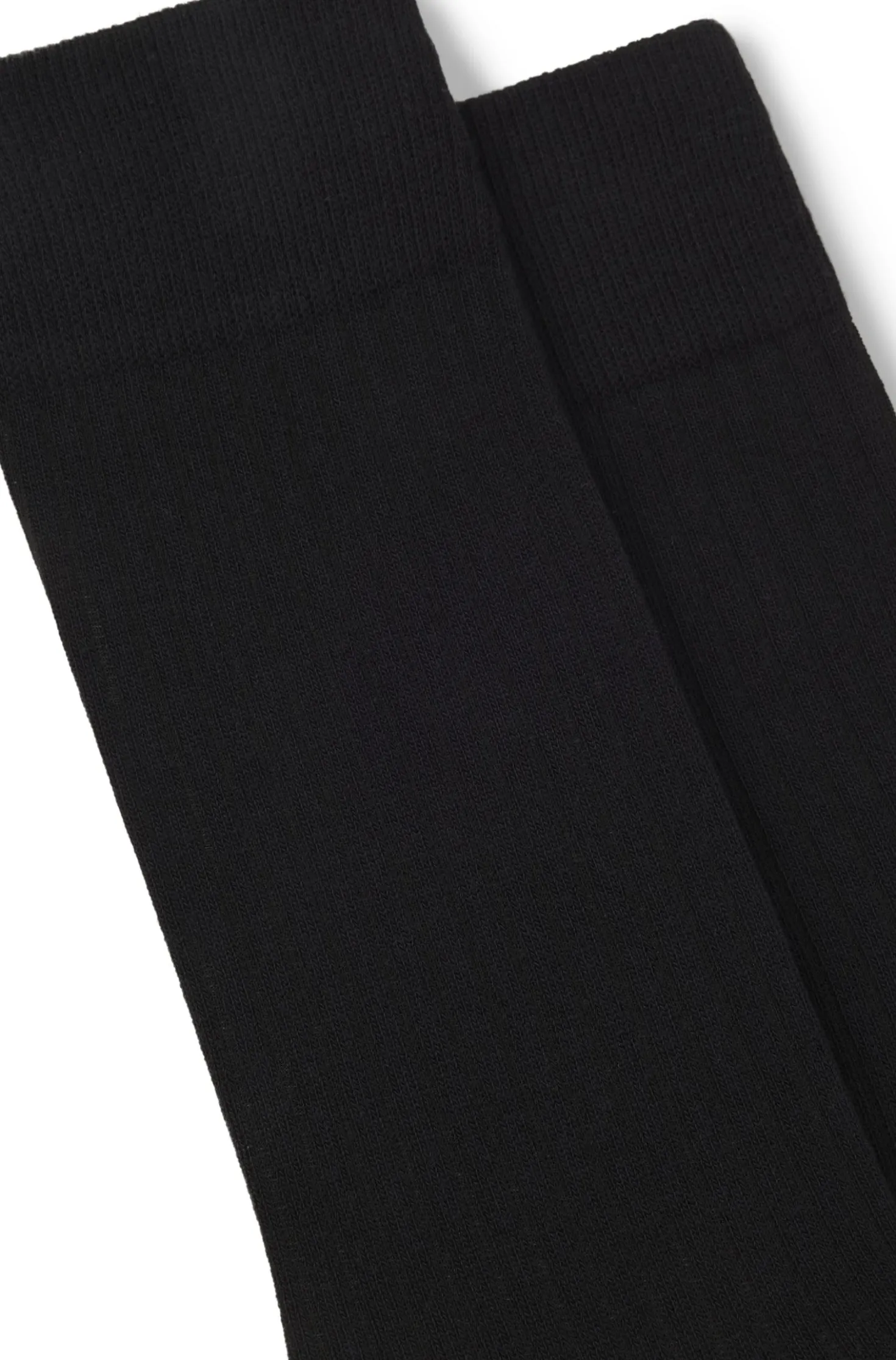 Mittelhohe Socken mit Rippstruktur im Zweierpack