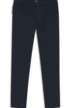Modern-Fit Hose aus Baumwoll-Mix mit Twill-Struktur