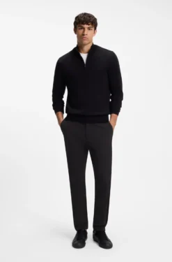 Modern-Fit Hose aus elastischer Baumwoll-Gabardine
