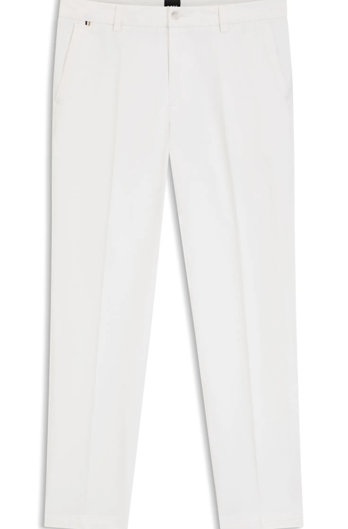 Modern-Fit Hose aus elastischer Baumwoll-Gabardine