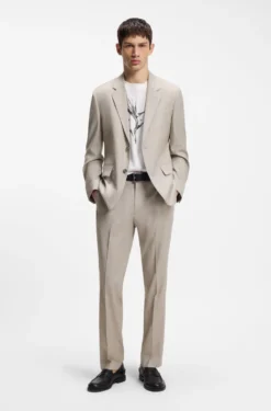 Modern-Fit Hose aus Stretch-Twill