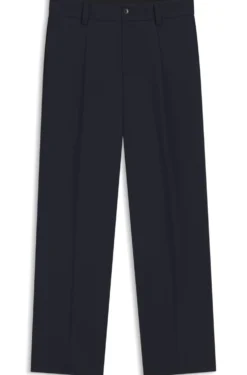 Modern-Fit Hose aus Stretch-Twill mit Bügelfalten