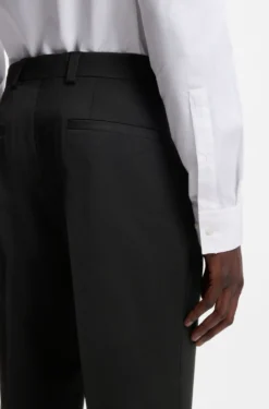 Modern-Fit Hose aus Woll-Mix mit Performance-Stretch