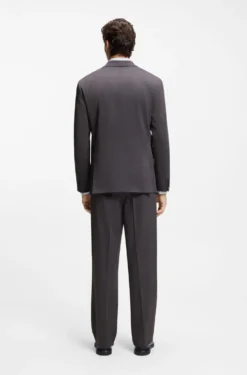 Modern-Fit Sakko aus kariertem Stretch-Gewebe
