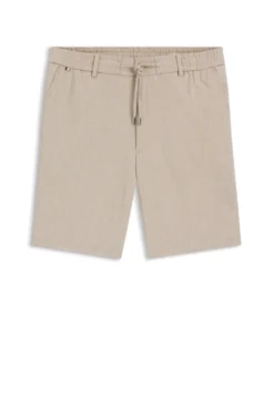 Modern-Fit Shorts aus Leinen-Mix