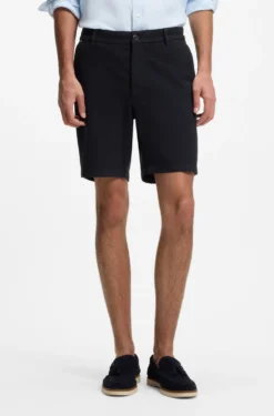 Modern-Fit Shorts aus Stretch-Baumwolle