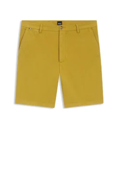 Modern-Fit Shorts aus Stretch-Baumwolle