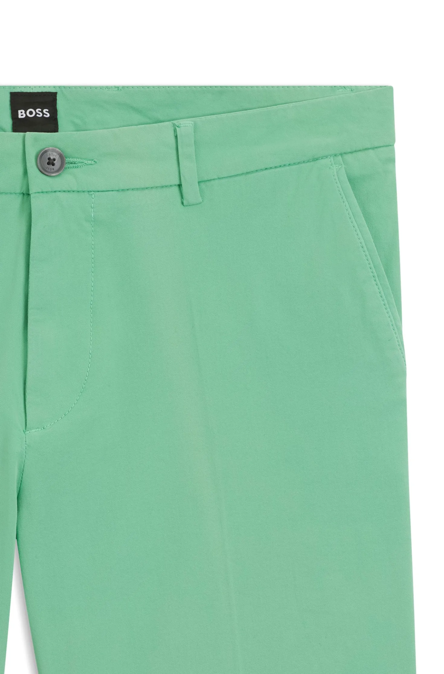 Modern-Fit Shorts aus Stretch-Baumwolle