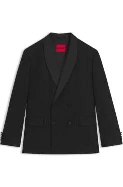 Modern-Fit Smoking-Jacke mit Schalkragen
