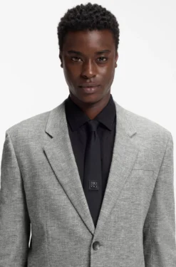Modern-Fit Zweiteiler aus Sharkskin-Gewebe