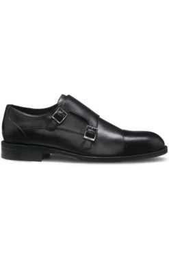 Monkstraps aus Leder mit doppeltem Riemen