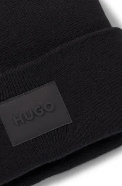 Mütze aus Baumwolle mit Logo-Label