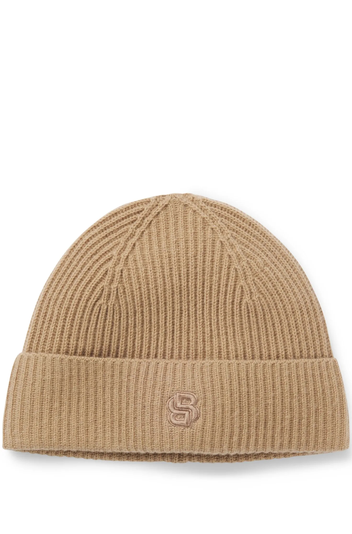 Mütze aus Woll-Mix mit Kaschmir und Double-B-Monogramm
