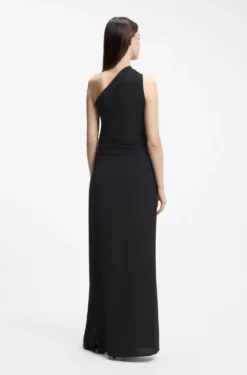 One-Shoulder-Kleid aus Stretch-Gewebe