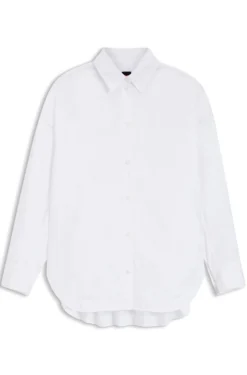 Oversized Bluse aus Baumwoll-Popeline