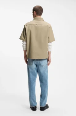 Oversized-Fit Hemd aus Stretch-Baumwolle