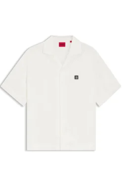 Oversized-Fit Hemd mit Stack-Logo-Besatz