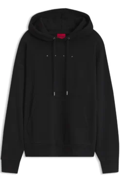 Oversized-Fit Hoodie mit Logo-Prints auf Vorderseite und Rücken