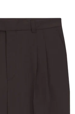 Oversized-Fit Hose aus drapiertem Twill