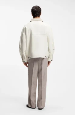Oversized-Fit Jacke aus Nappaleder