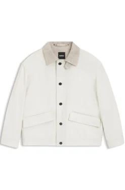 Oversized-Fit Jacke aus Nappaleder