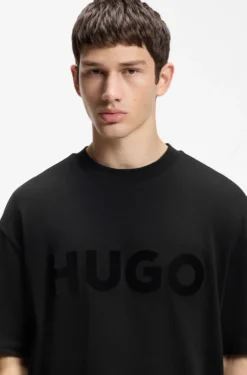 Oversized-Fit T-Shirt aus Baumwolle mit reflektierendem Logo
